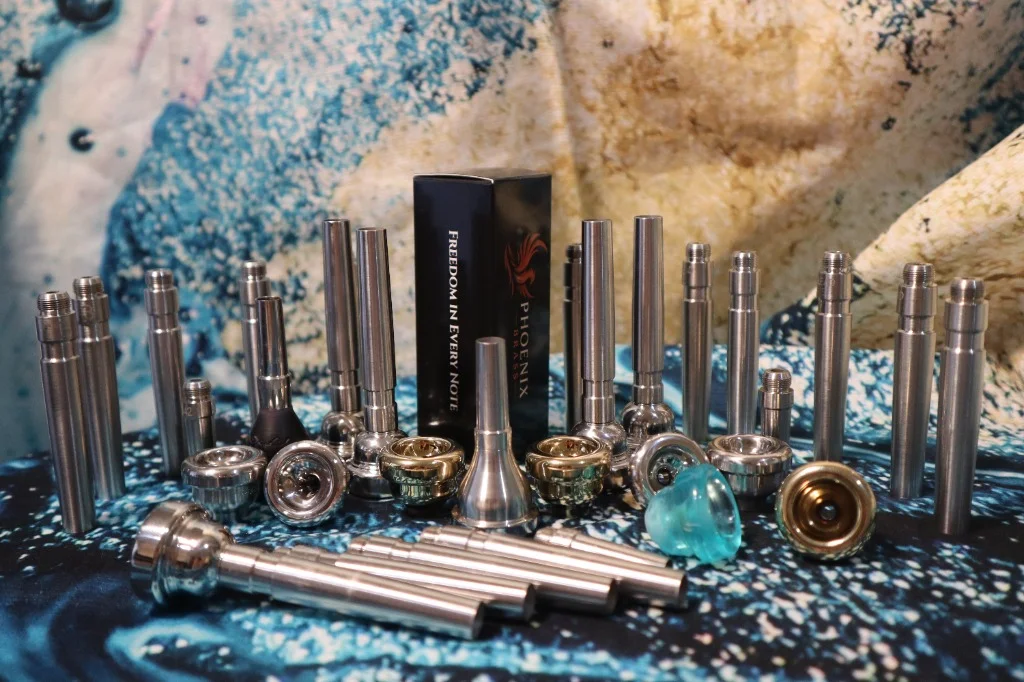Phoenix Brass collection of precision machined mouthpieces and backbores